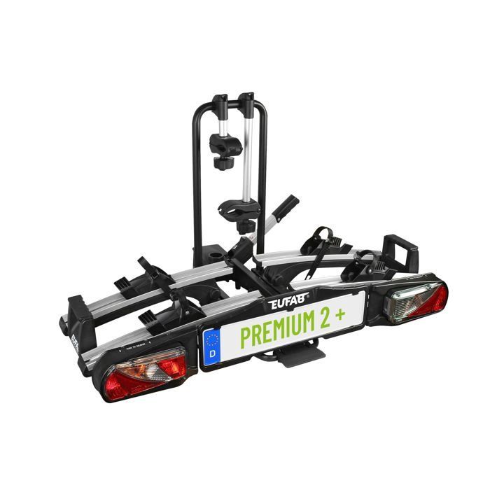 Eufab Premium II Plus fietsendrager voor 2 fietsen - Extra groot formaat voor achterklep