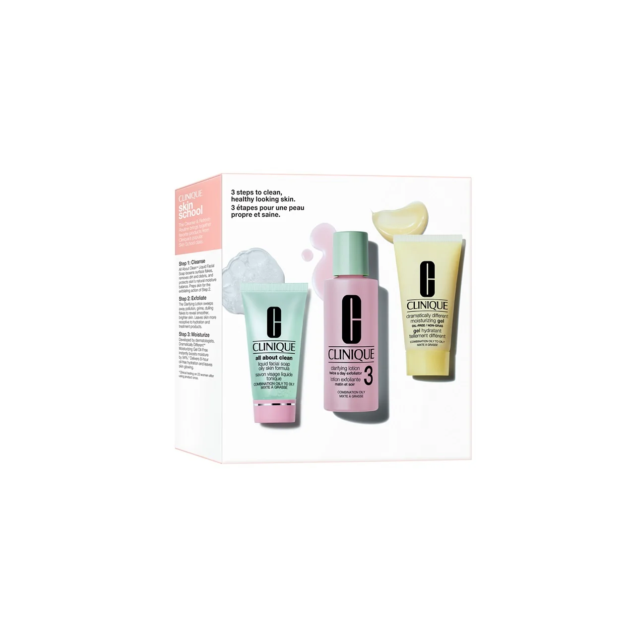 Sistema 3 Fasi Starter Kit Skincare Routine 3 Step - Pelle da normale a grassa - Cofanetto Detergente