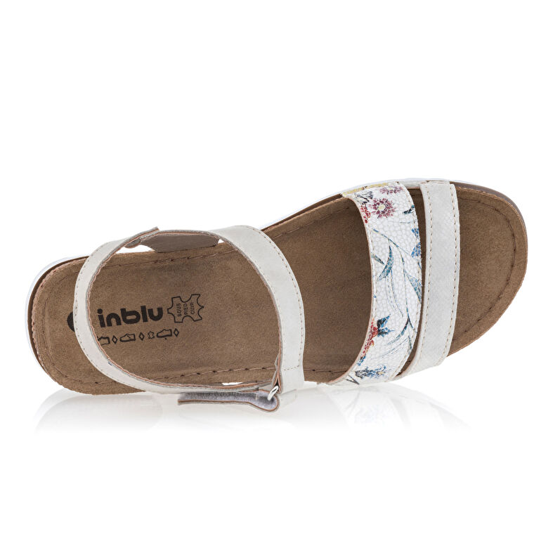 Sandalias beige para mujer / Zapatos de punta abierta