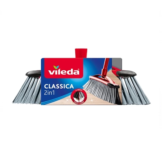 Vileda Classic 2in1 szczotka do zamiatania uniwersalna bez drążka 1 sztuka