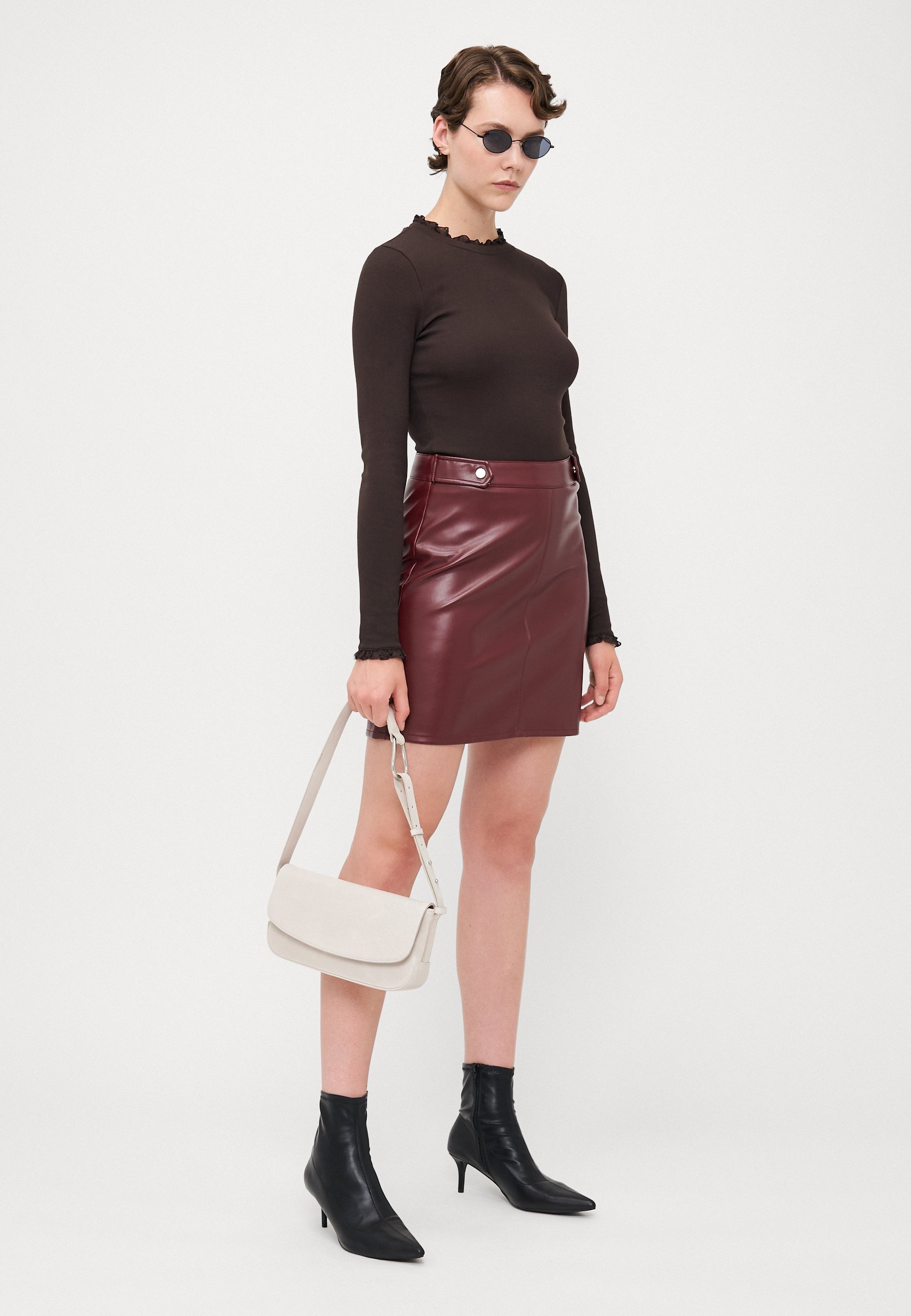 ONLY Tall ONLLESLIE - Top met lange mouwen - chocoladetaart