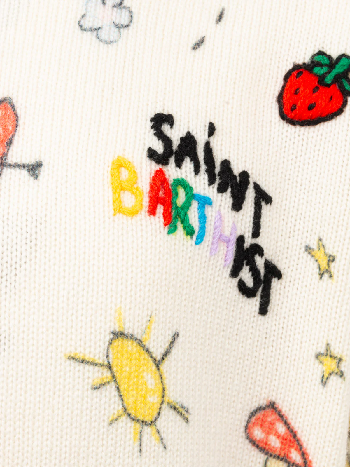 Prinsessentrui met ronde hals voor meisjes en print van Saint Barth