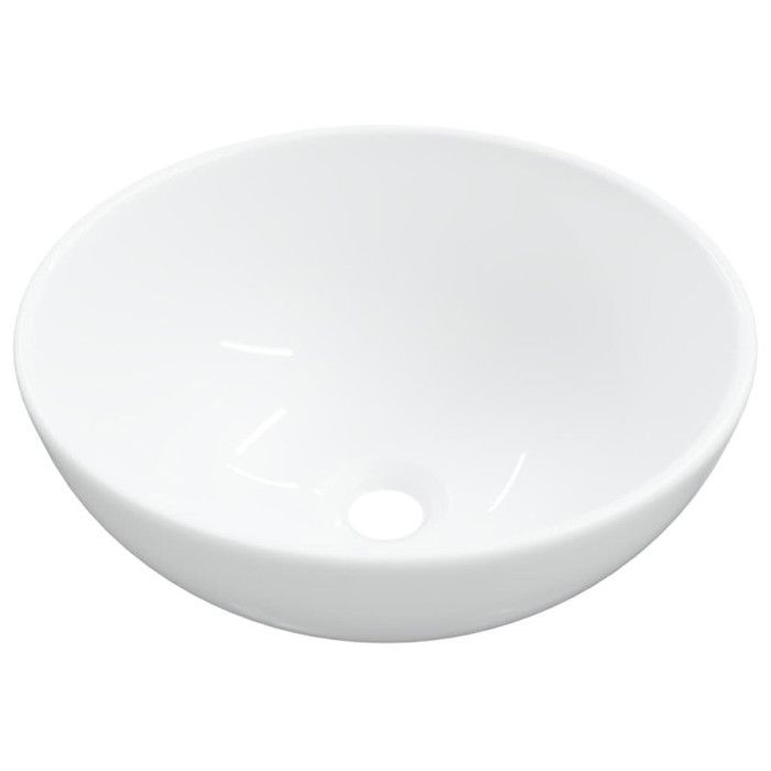 Lavabo - Blanco - 28x28x10 cm - Cerámica - Resistente a los arañazos - Fácil de limpiar