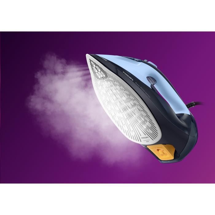 Ferro da stiro a vapore - PHILIPS - DST7041/20 - Vapore con sistema Quick Calc - Vapore continuo 50 g/min - 2800 W - Blu