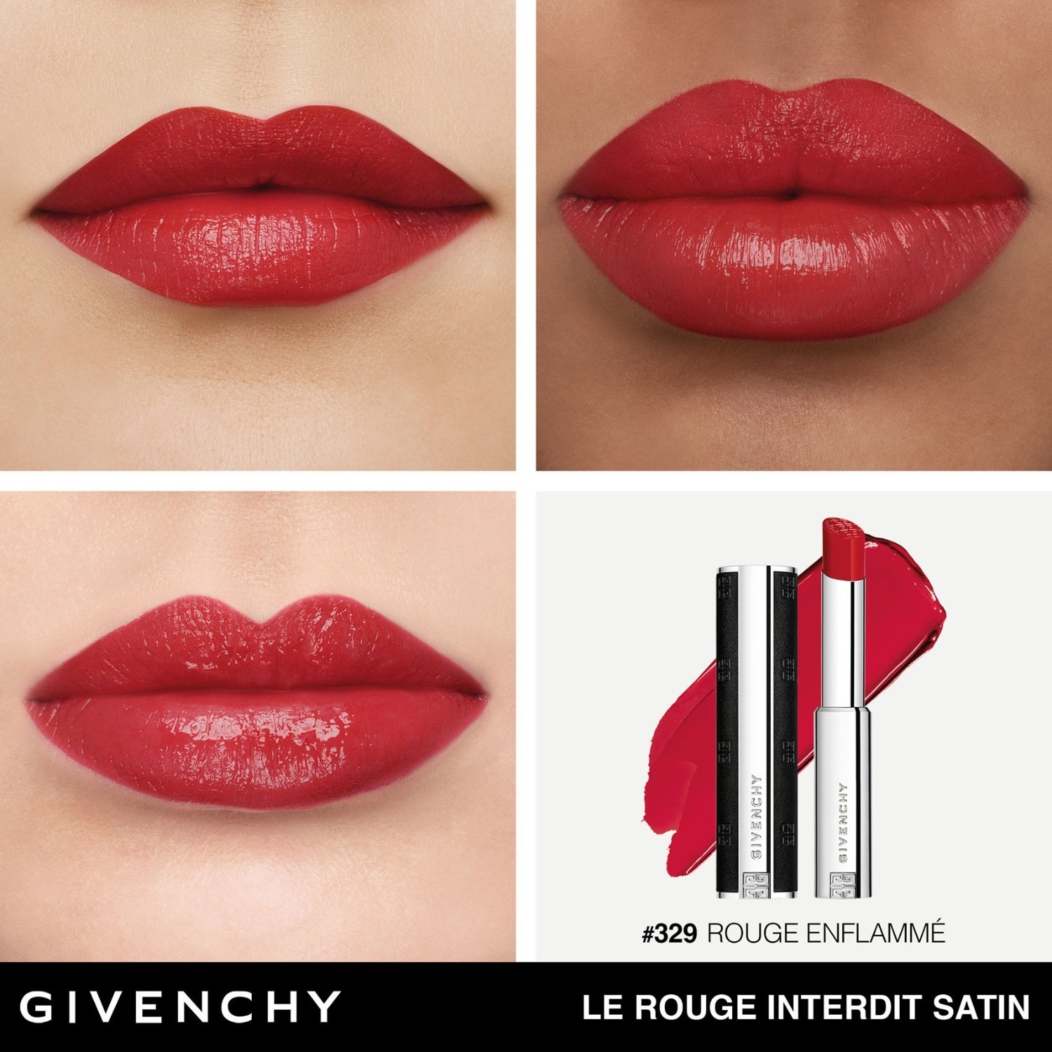 Lūpų dažai LE ROUGE INTERDIT SATIN - 2,7 g