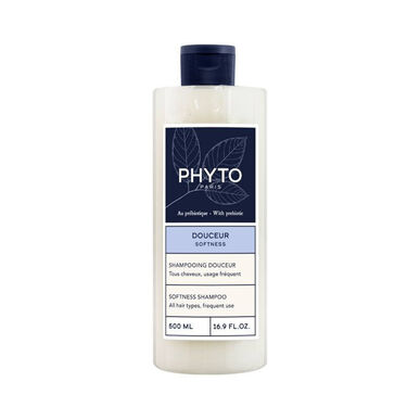 Phyto Softness -shampoo, usein käytettävä prebiootteja sisältävä hellävarainen shampoo 500 ml 500 ml