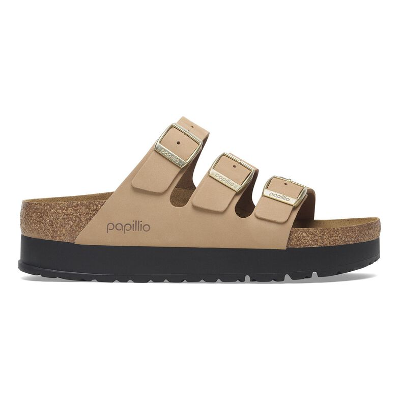 Florida Flex Platform Pelle Nubuck - Sandcastle Sandcastle