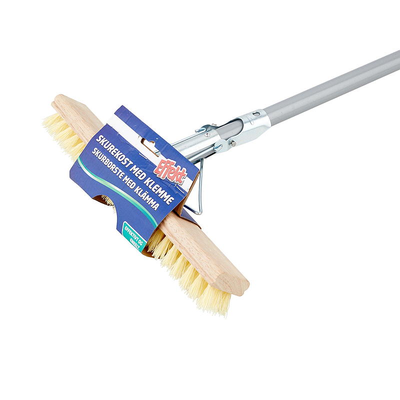 Brosse à récurer à effet avec pince