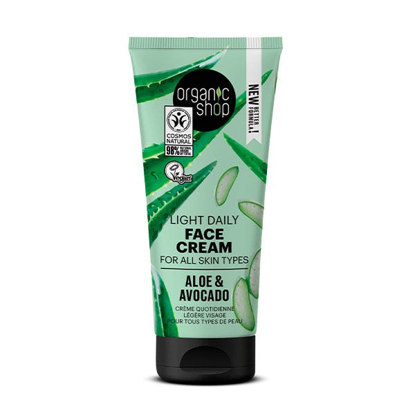 Lehký denní krém na obličej s aloe vera a avokádem | 50 ml
