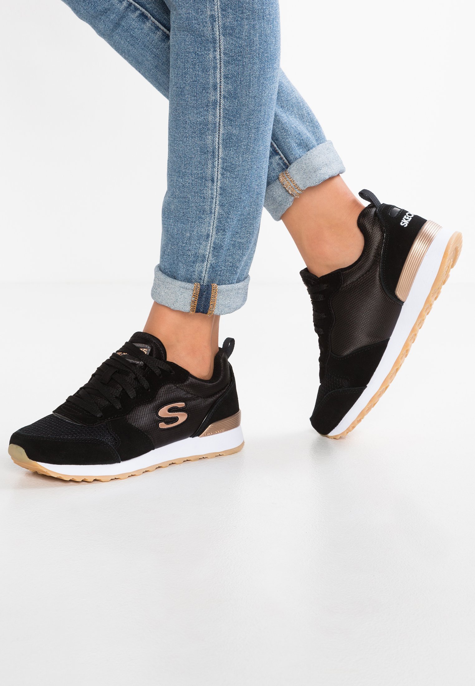 Skechers OG 85 – Sneaker – Schwarz/Roségold
