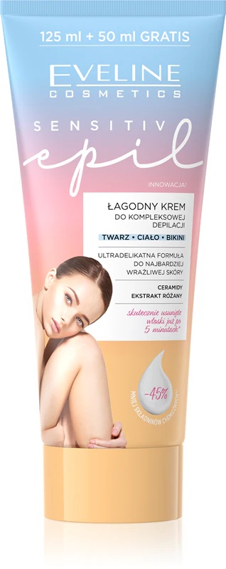 Eveline Cosmetics Sensitive Epil ķermeņa depilācijas krēms