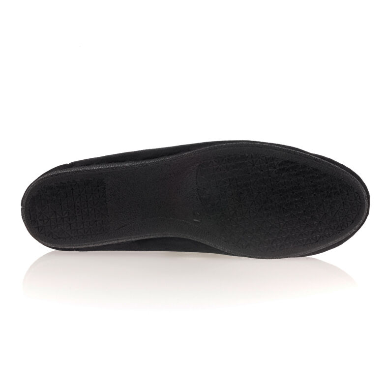 Pantuflas negras para mujer