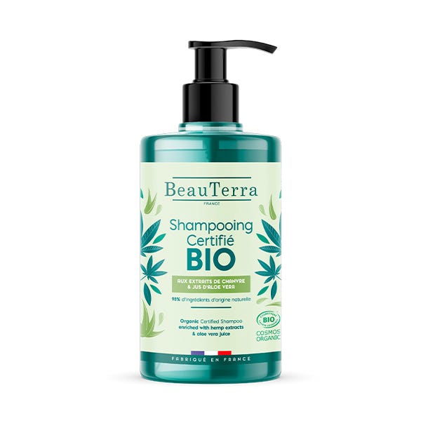 Skystas šampūnas su žaliąja arbata, kanapėmis ir alaviju