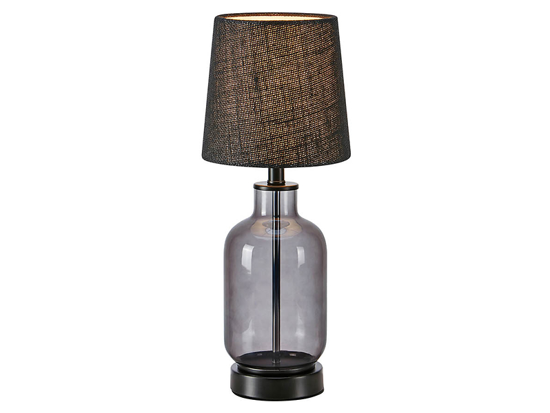 Lampa stołowa Costero 43 cm tkaninowa czarna