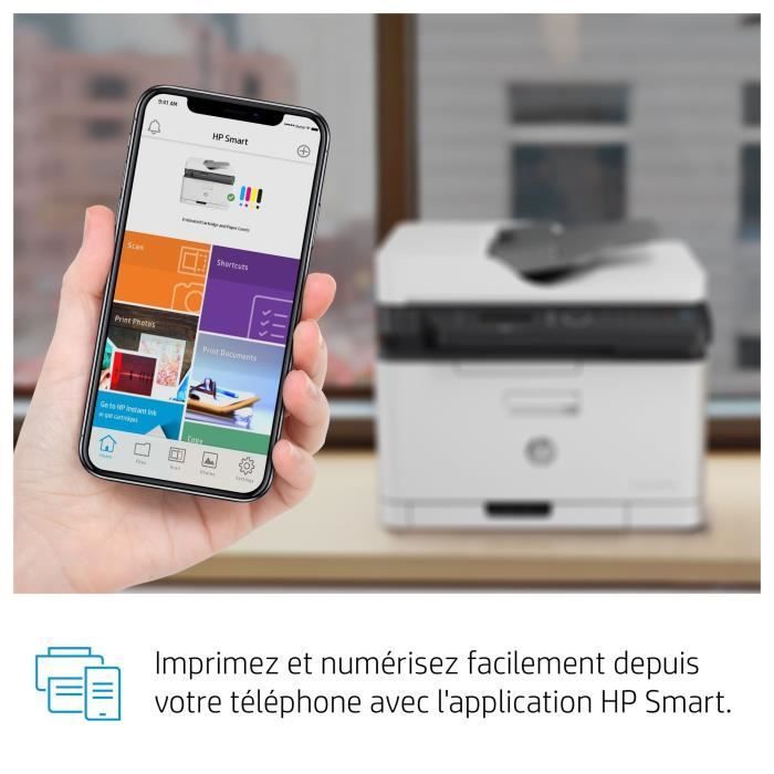 HP 179fnw Color Laser Multifunction Printer - Print, copy, scan, fax, scan to PDF