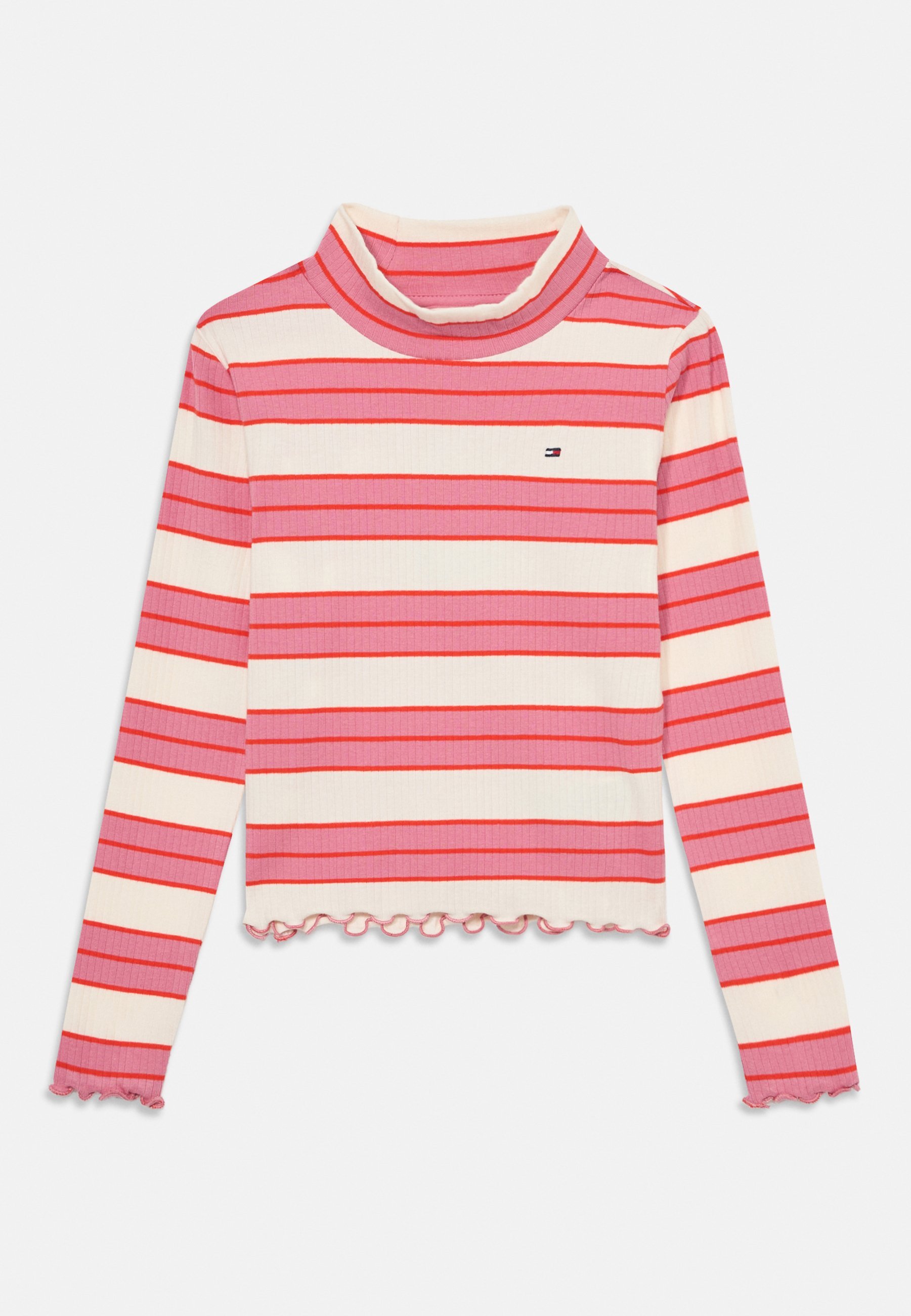 Tommy Hilfiger top met lange mouwen - mystiek roze