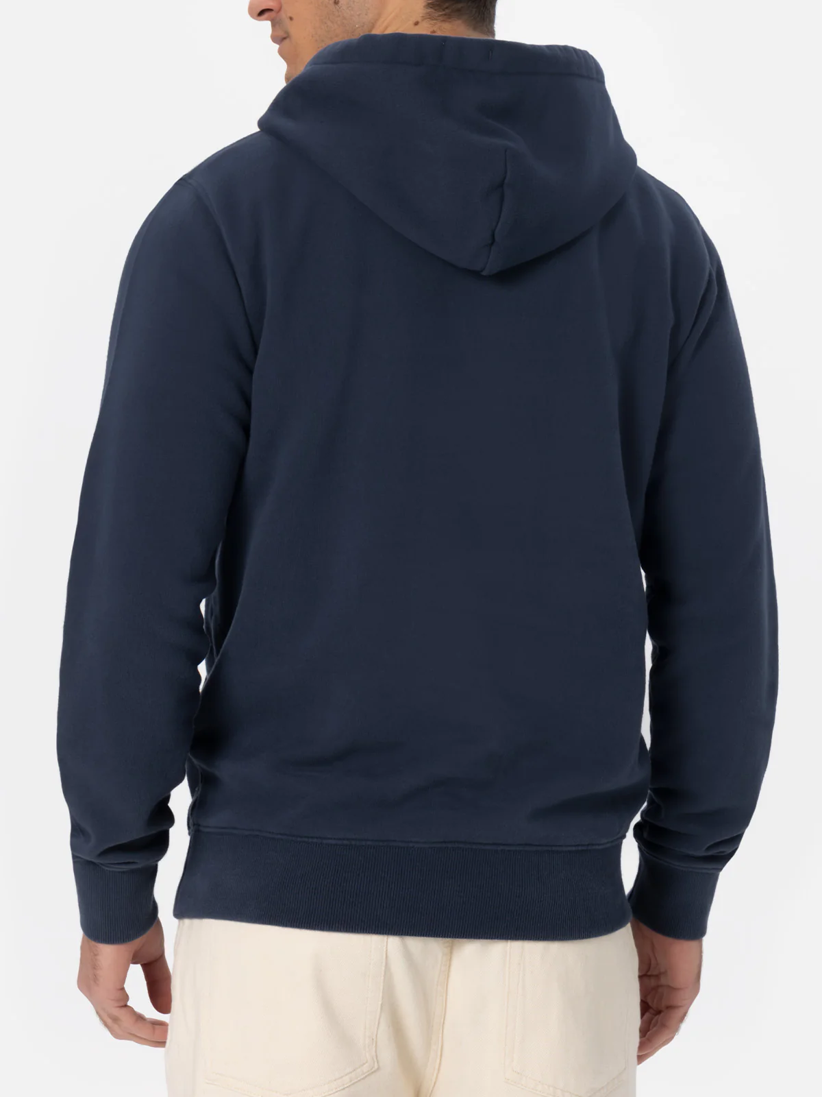 Tribeca herensweatshirt in marineblauw met St. Barth-logo