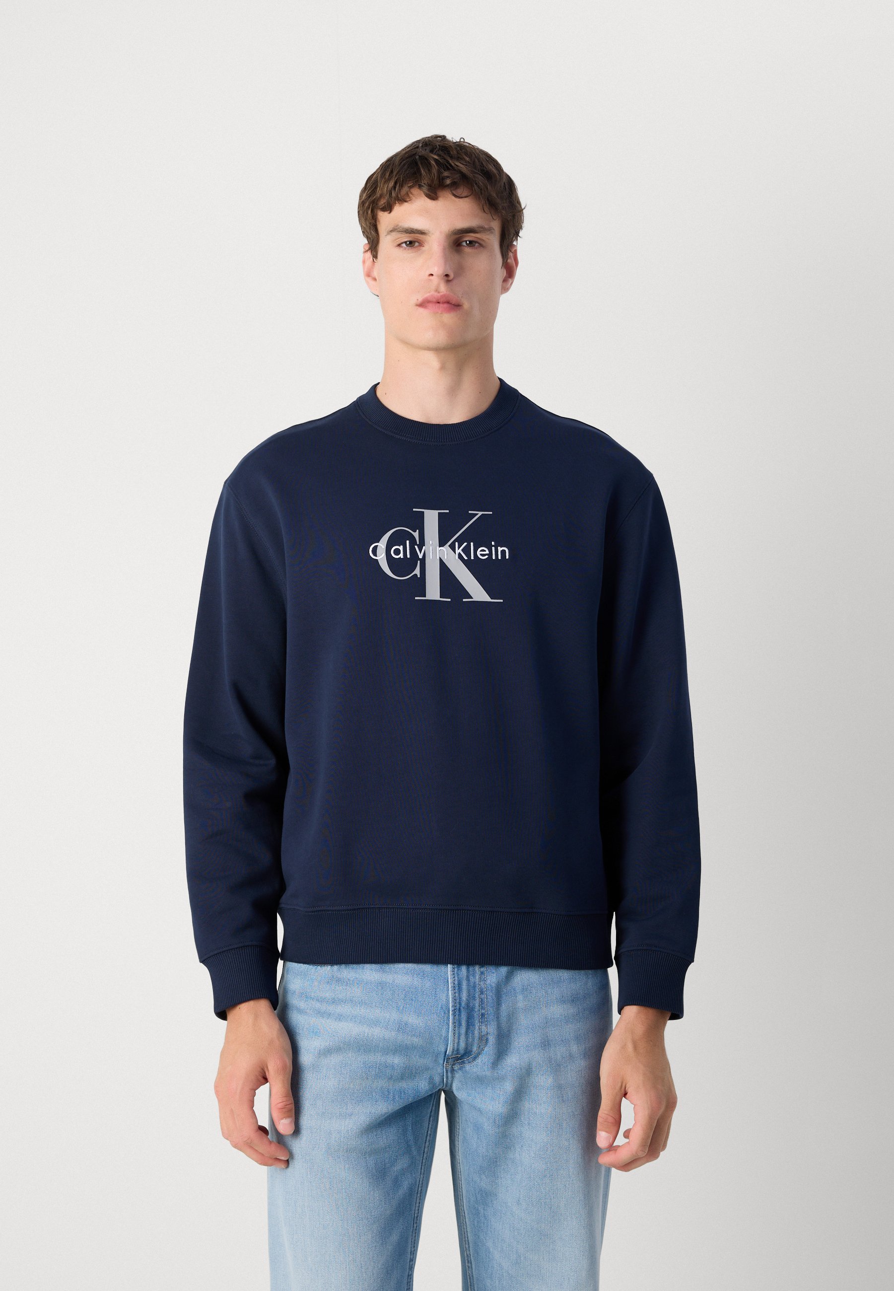 Calvin Klein Jeans MONOLOGO - Felpa - zaffiro scuro