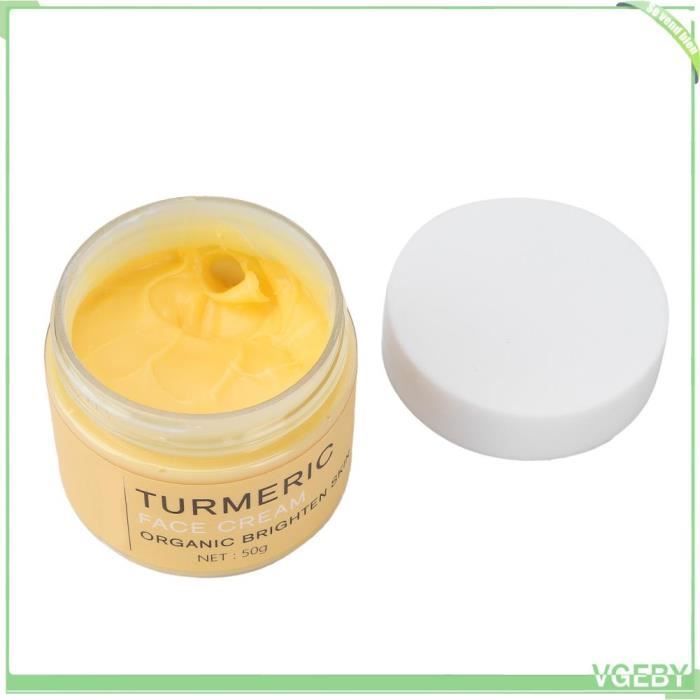 Crema facial de cúrcuma, iluminadora, hidratante, reparadora, 51 g