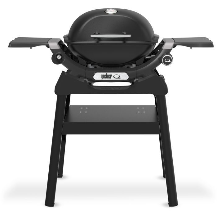 Barbecue à gaz - Weber - Q1200N avec stand - 2,94kW - 1 brûleur en acier inoxydable - Allumage piézoélectronique - Noir