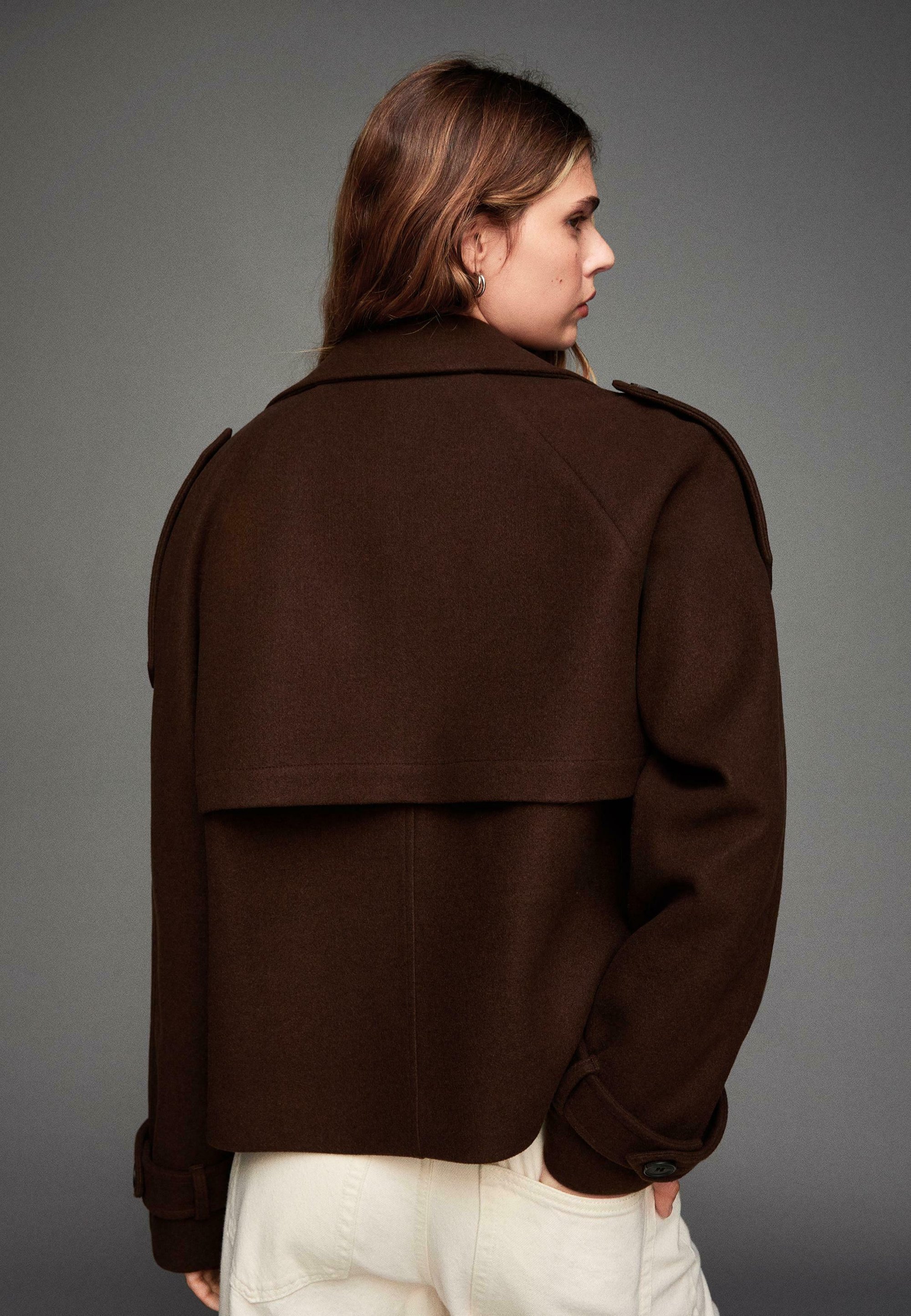 Bershka SOFT JACKET - Zomerjas - bruin