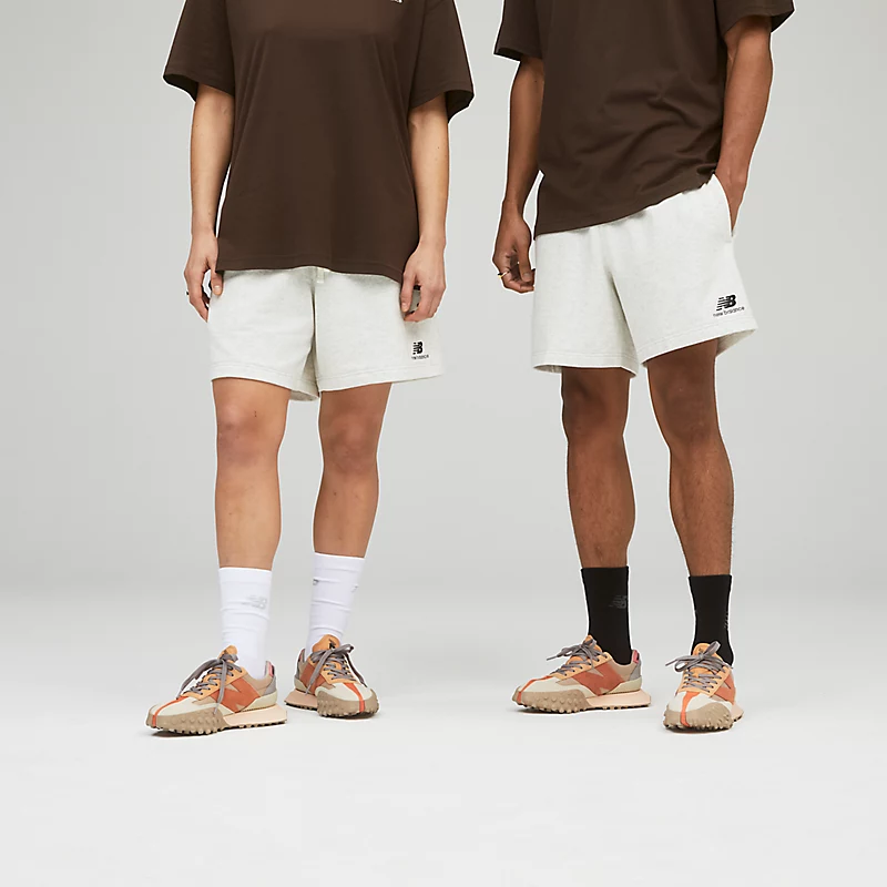 Pantaloni scurți unisex Uni-essentials Terry - SEA SALT HEATHER