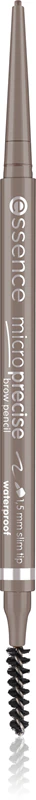 Lápis de sobrancelha à prova d'água essence Micro Precise com pincel