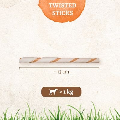 8in1 Delights Twisted Sticks for små hunder - Kylling