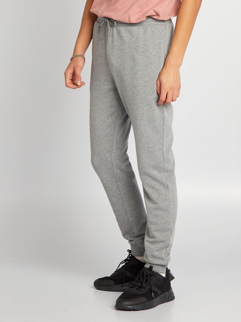 Eenvoudige effen joggingbroek - GRIJS
