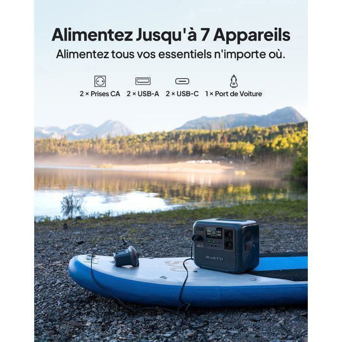 [Bluetti Oficial] Estación eléctrica portátil BLUETTI AC70 1000W/768Wh, batería LiFePO4, generador solar para camping y hogar.