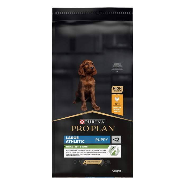 PRO PLAN Large Puppy Athletic Healthy Start Riche en Poulet - 12 KG - Croquettes pour chiots de grande taille