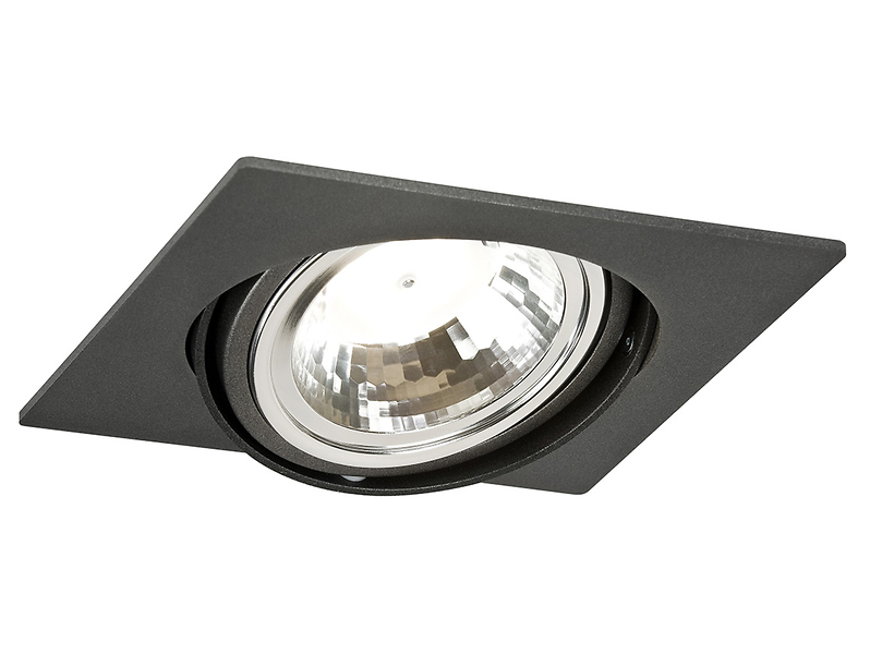 Oprawa stropowa Olimp stalowa 15 cm szara