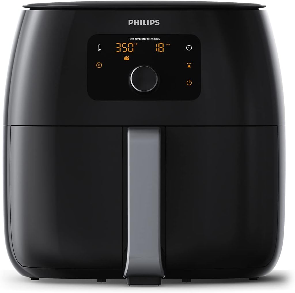 Philips Premium Airfryer XXL med fettborttagningsteknik, 3 lb/7 qt, svart, HD9650/96