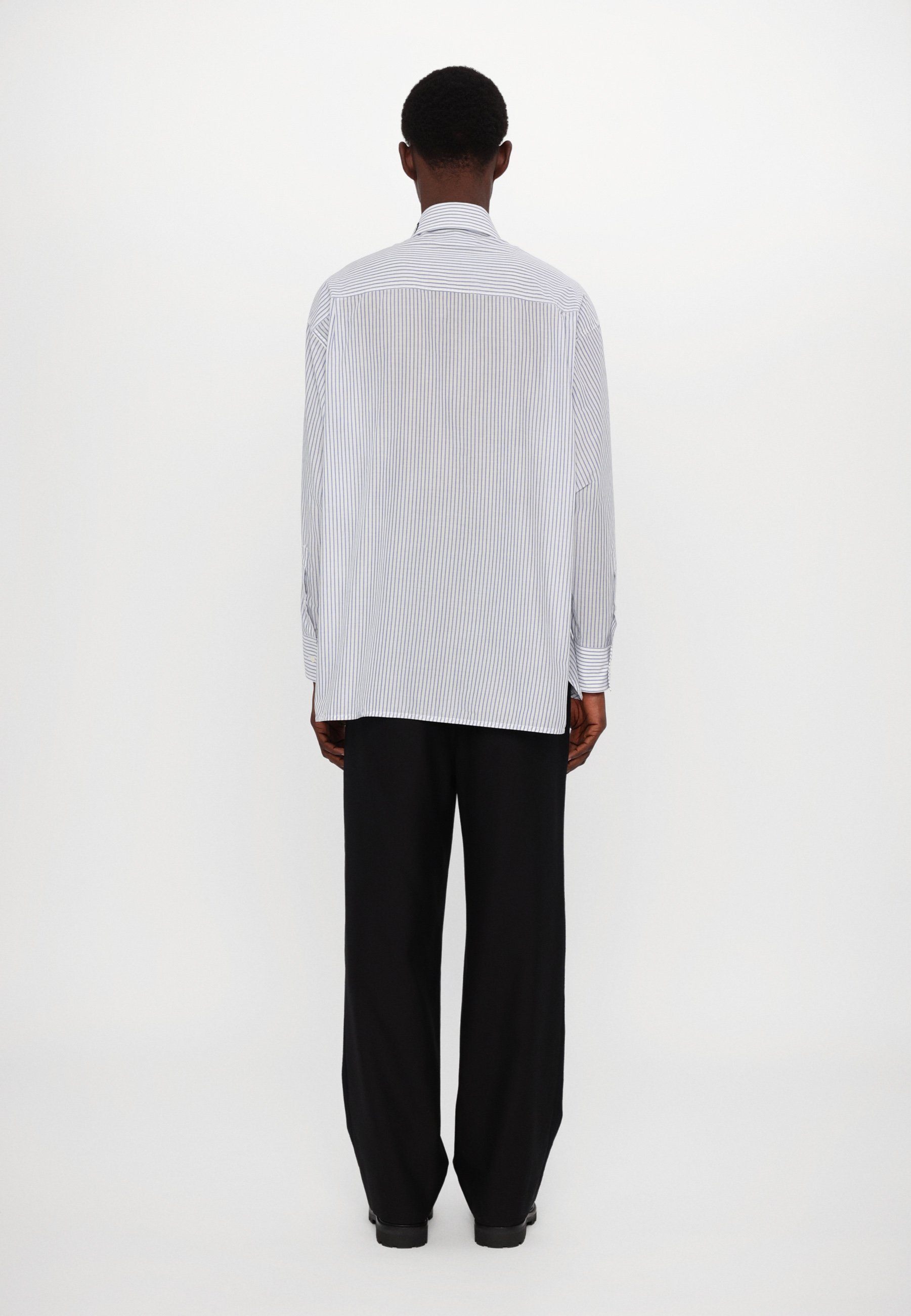 MM6 Maison Margiela shirt met lange mouwen - Shirt - wit/blauw