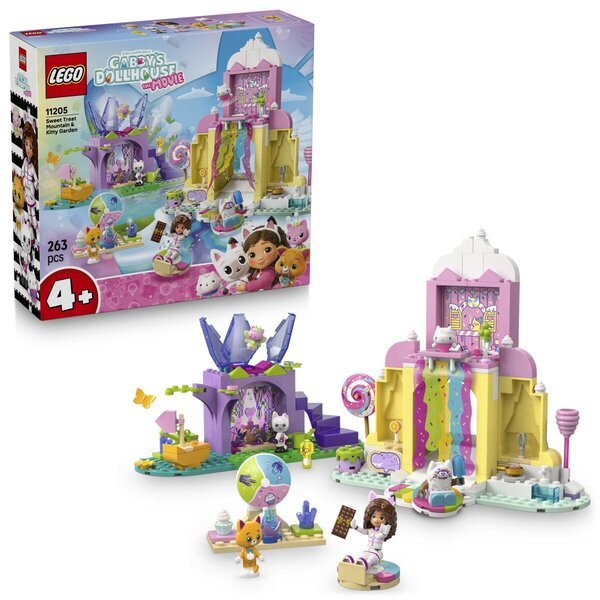 LEGO Gabbyjina hišica za punčke 11205 Candy Mountain in Kitten Garden