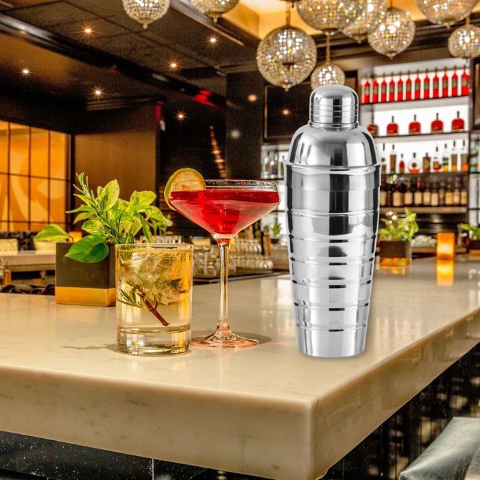 Cocktail duo with shaker and stainless steel alcohol dispenser Fackelmann Bar Concept
