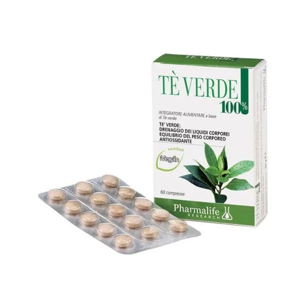 PHARMALIFE Pharma Life Thé Vert 100 % 60 comprimés Complément antioxydant
