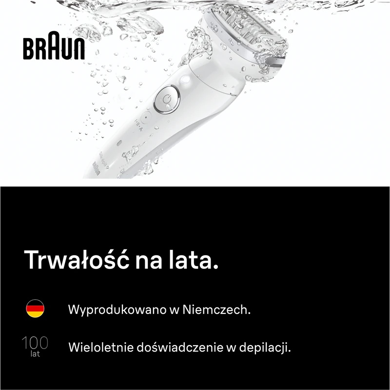 Braun Silk-épil 9 9-011 epilator z maksimalno prilagodljivo glavo za mokro in suho britje