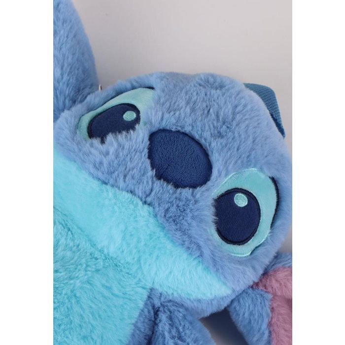 Children's backpack - DISNEY - Stitch - Plush - Light blue - Comfortable straps