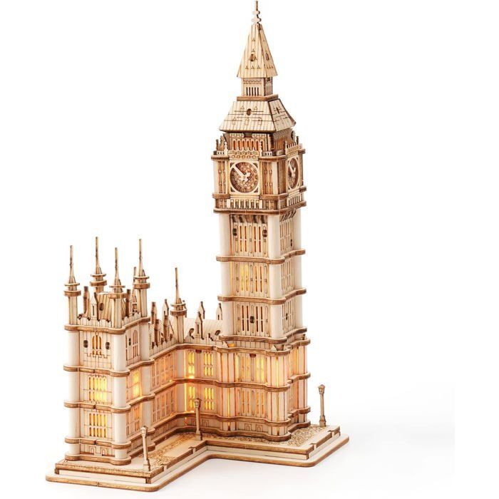 Kit de modelo de rompecabezas de madera 3D para adultos, juguete de construcción DIY, 220 piezas, marca Big Ben