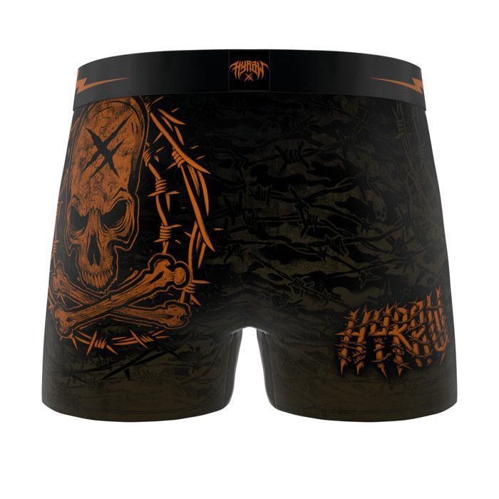 Calzoncillos bóxer Freegun HYRAW para hombre, ropa interior masculina - Negro (Paquete de 4)