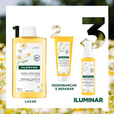 Klorane Kamomilla Kirkastava Vaalea Hiuslakka 3-in-1 Vaaleille Hiuksille 100ml