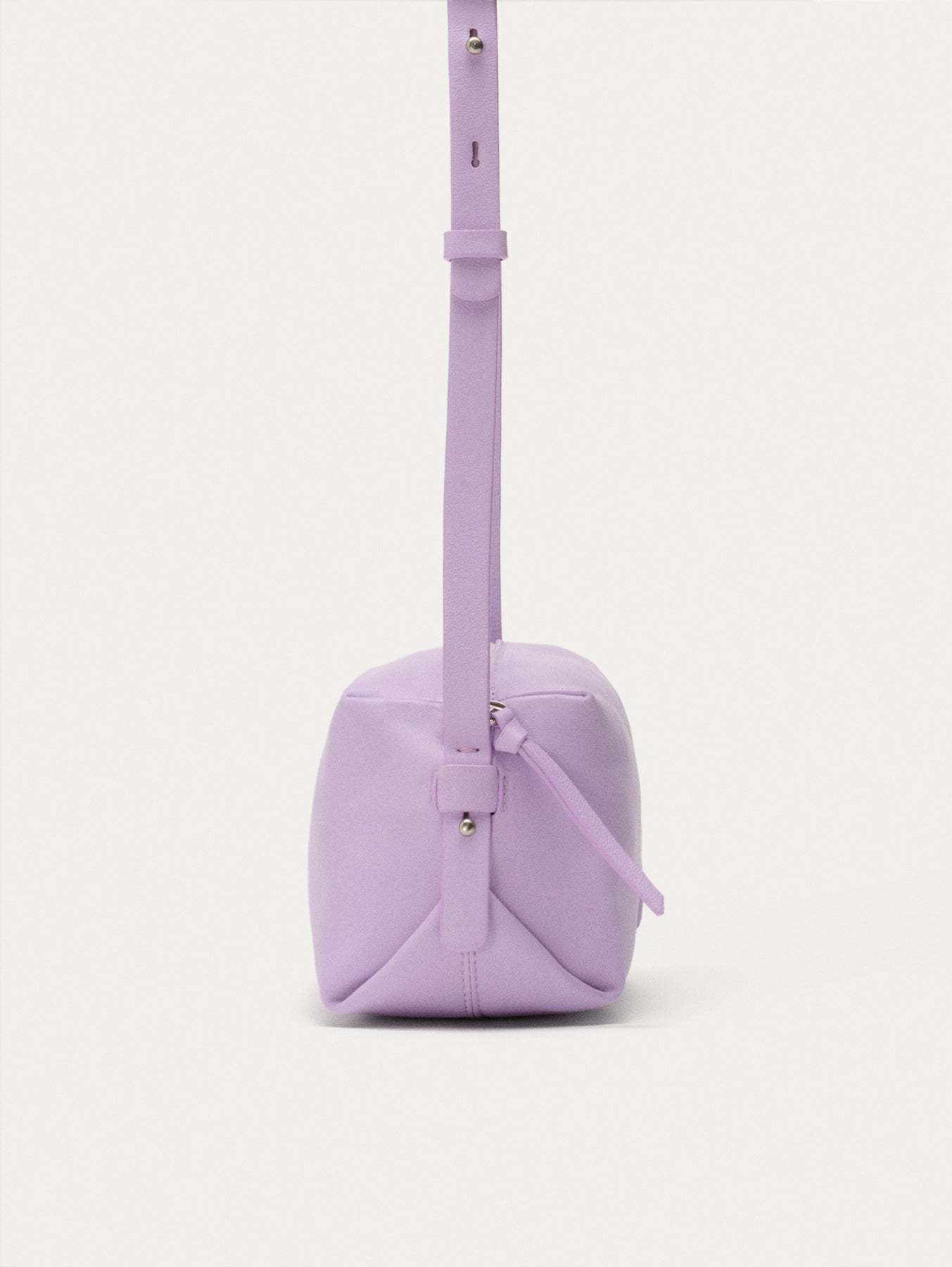 BANDOLERA PIEL HALL LILA
