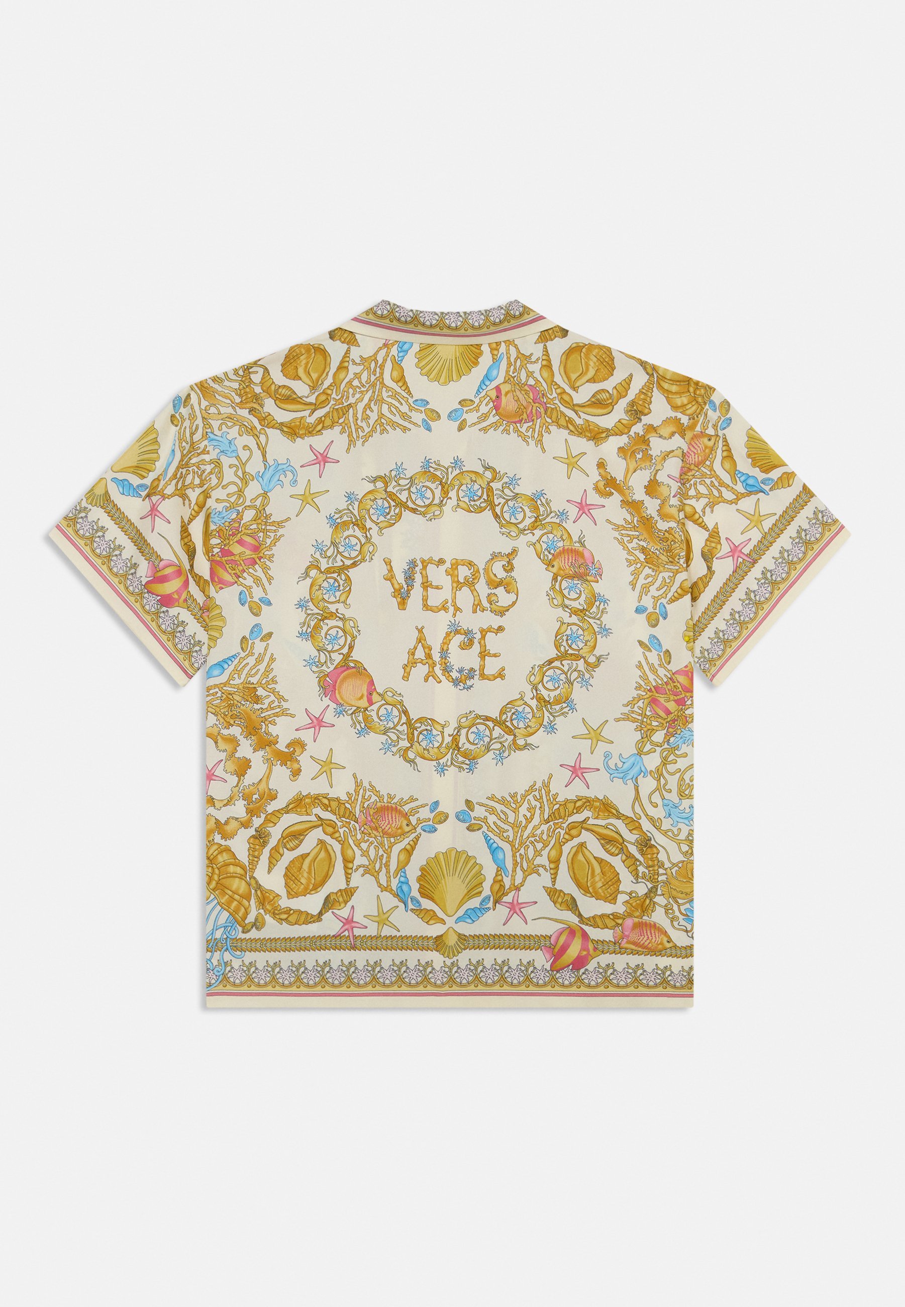 Versace INFORMAL SHIRT UNDERWATER BAROCCO KIDS UNISEX - Camicia - guscio d'uovo/multicolore
