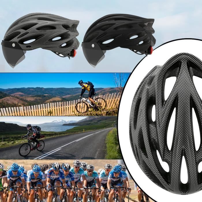 Casco de bicicleta - SURENHAP - Rithok - Visera extraíble - Luz de advertencia - Adulto - Gris