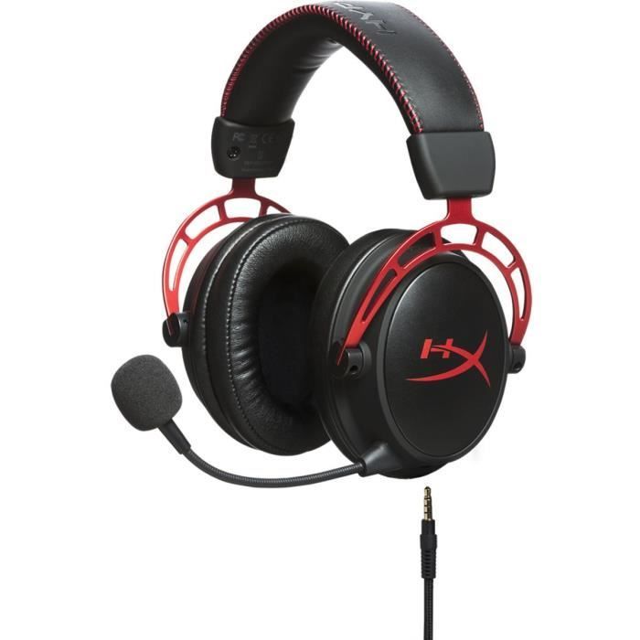 HYPERX Cloud Alpha Headset - Detachable braided cable, Multi-compatibility, Noise reduction
