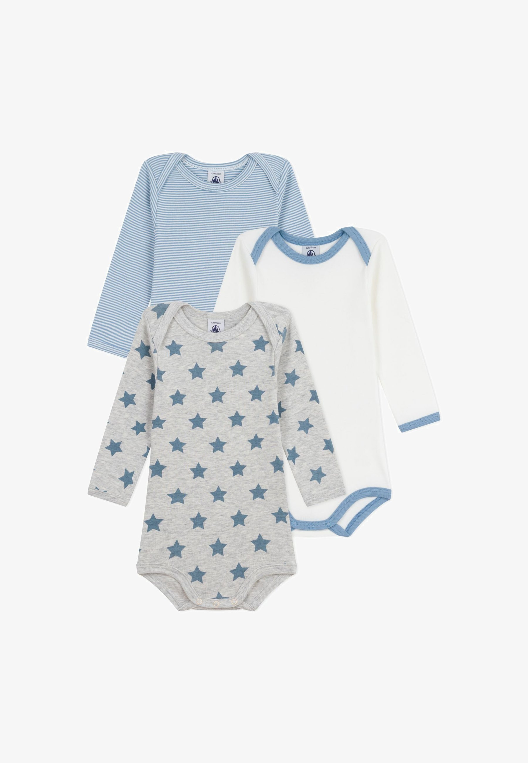 Petit Bateau 3 PACK UNISEX - Body - veelkleurig