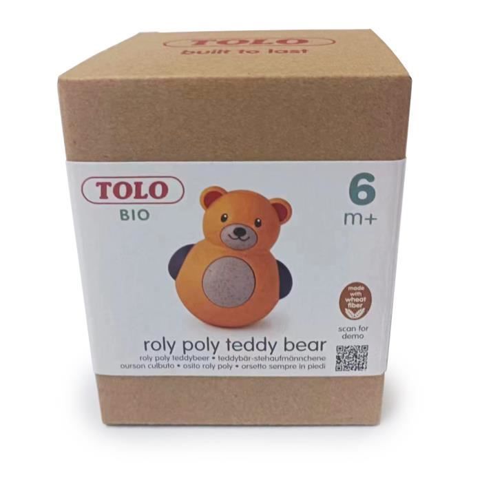 Giocattolo a dondolo - Tolo Bio - Roly Poly Bear - Bioplastica - 6 mesi - Colori vivaci