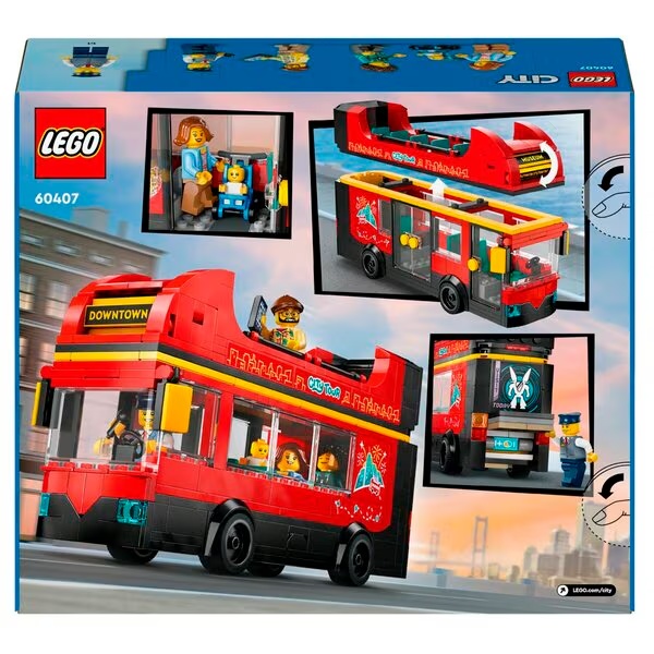 LEGO City 60407 Crveni dvokatni turistički autobus