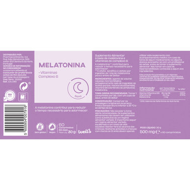Wells Melatoniini Unilisä 60 tablettia